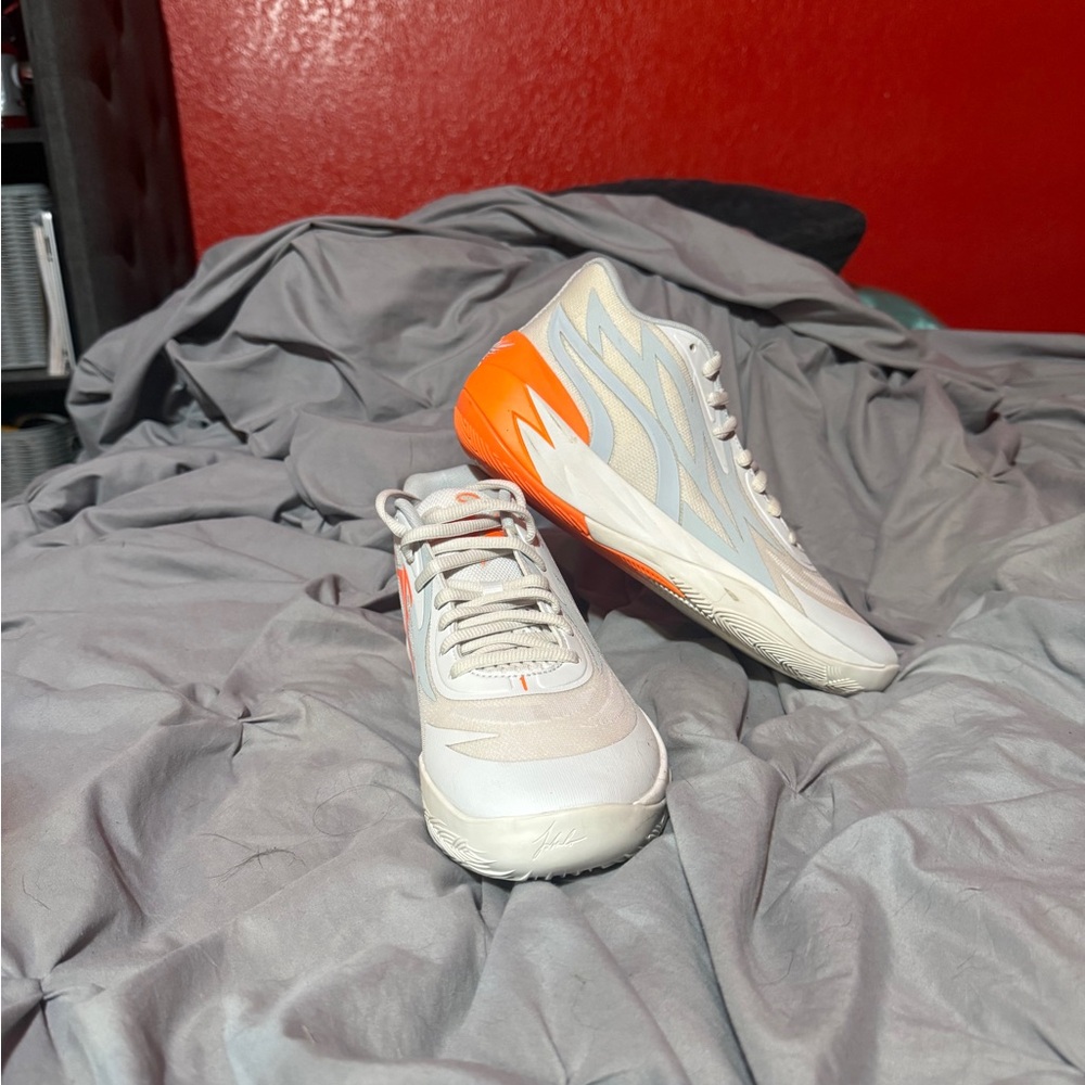 Puma Athletic Shoes - Gray and Orange